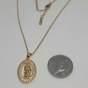 Mama Mary Pendant Necklace
